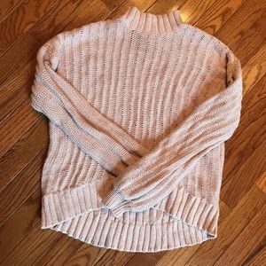 American Eagle turtleneck light pink sweater